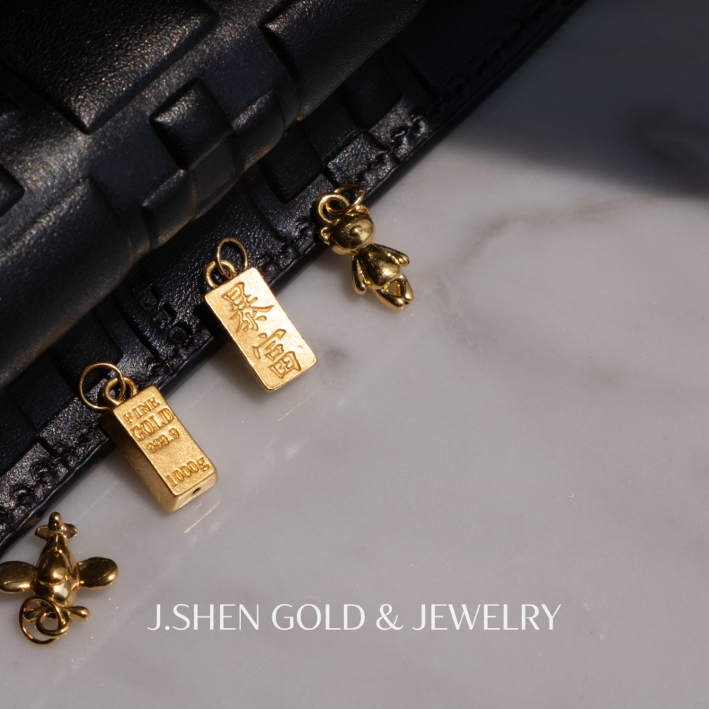 復古幸運金磚墜飾 黃金墜子 黃金墜飾 金磚造型墜飾 招財墜飾 招財墜子 禮物-細節圖3
