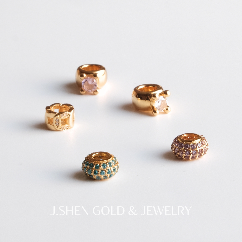 黃金水鑽墜飾 黃金墜子 水鑽墜飾 純金墜子手工鑲鑽 水鑽黃金墜飾 精品等級工藝黃金水鑽墜飾 高質感送禮首選 禮物-細節圖2