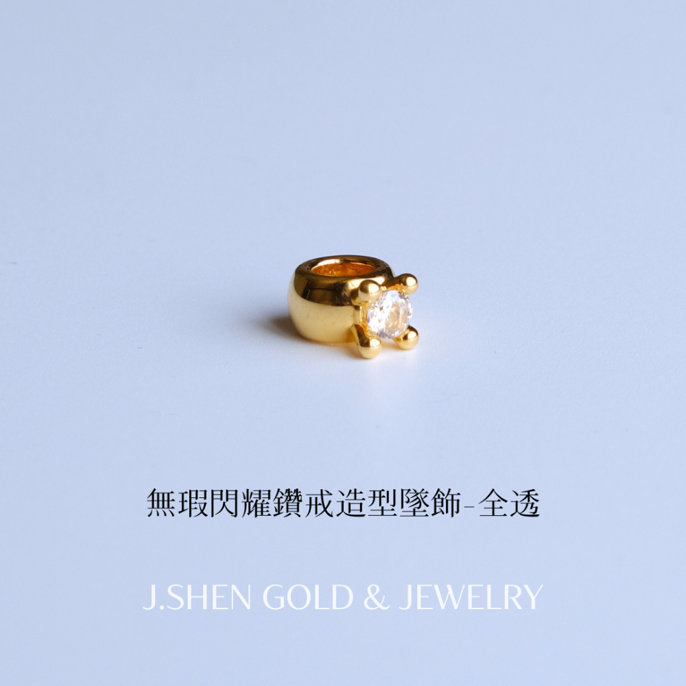 黃金水鑽墜飾 黃金墜子 水鑽墜飾 純金墜子手工鑲鑽 水鑽黃金墜飾 精品等級工藝黃金水鑽墜飾 高質感送禮首選 禮物-規格圖2