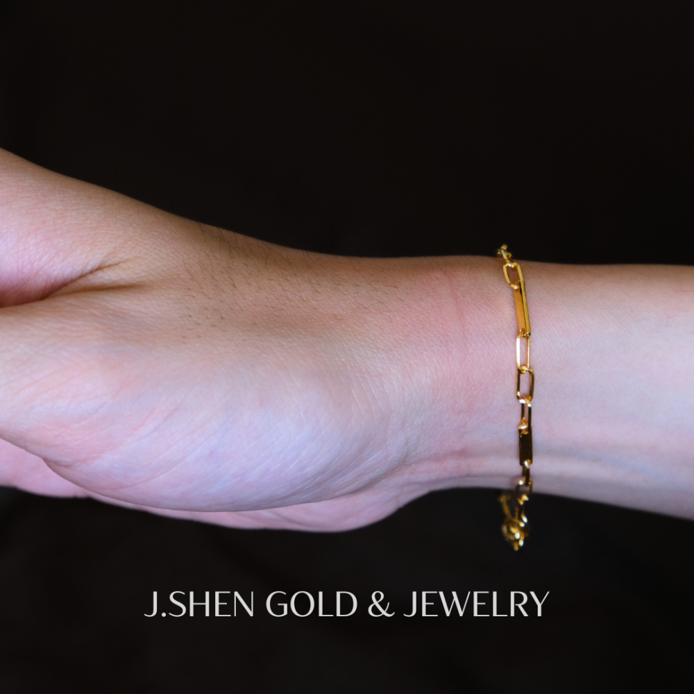 Chérie Love黃金手工法緻戀鍊 黃金金飾 黃金手鍊 黃金飾品 禮物-細節圖3