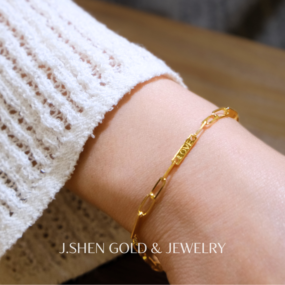 Chérie Love黃金手工法緻戀鍊 黃金金飾 黃金手鍊 黃金飾品 禮物-細節圖5