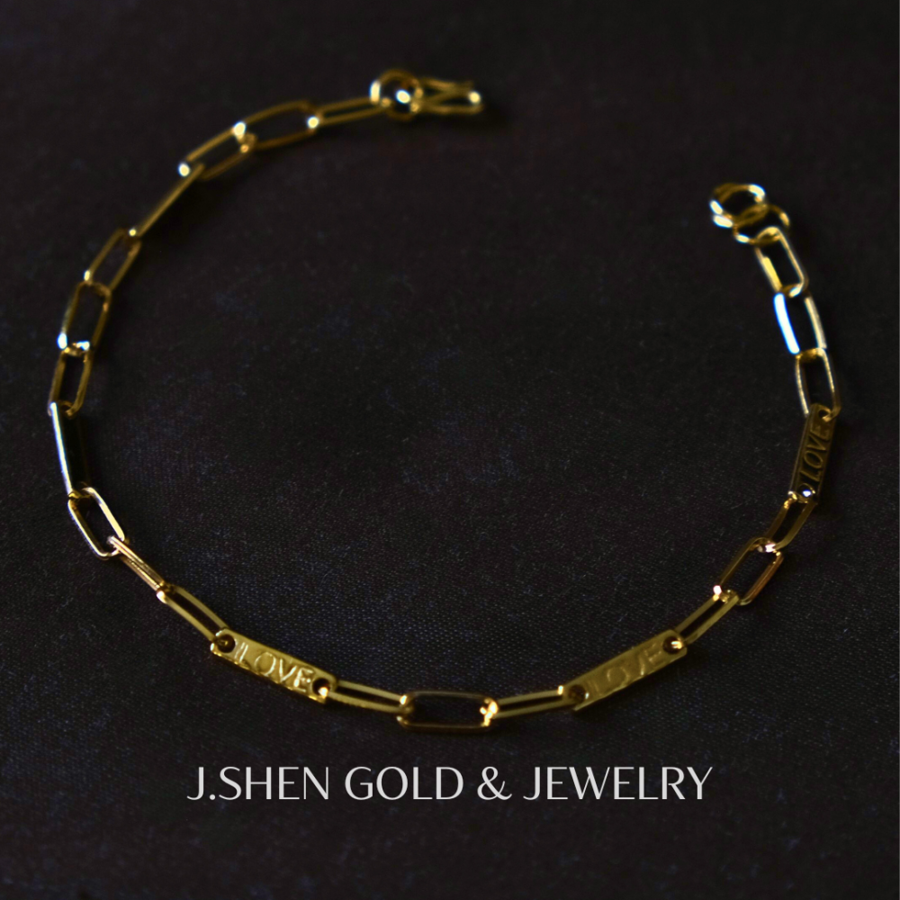 Chérie Love黃金手工法緻戀鍊 黃金金飾 黃金手鍊 黃金飾品 禮物-細節圖6