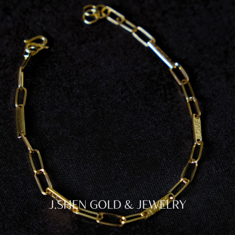 Chérie Love黃金手工法緻戀鍊 黃金金飾 黃金手鍊 黃金飾品 禮物-細節圖7