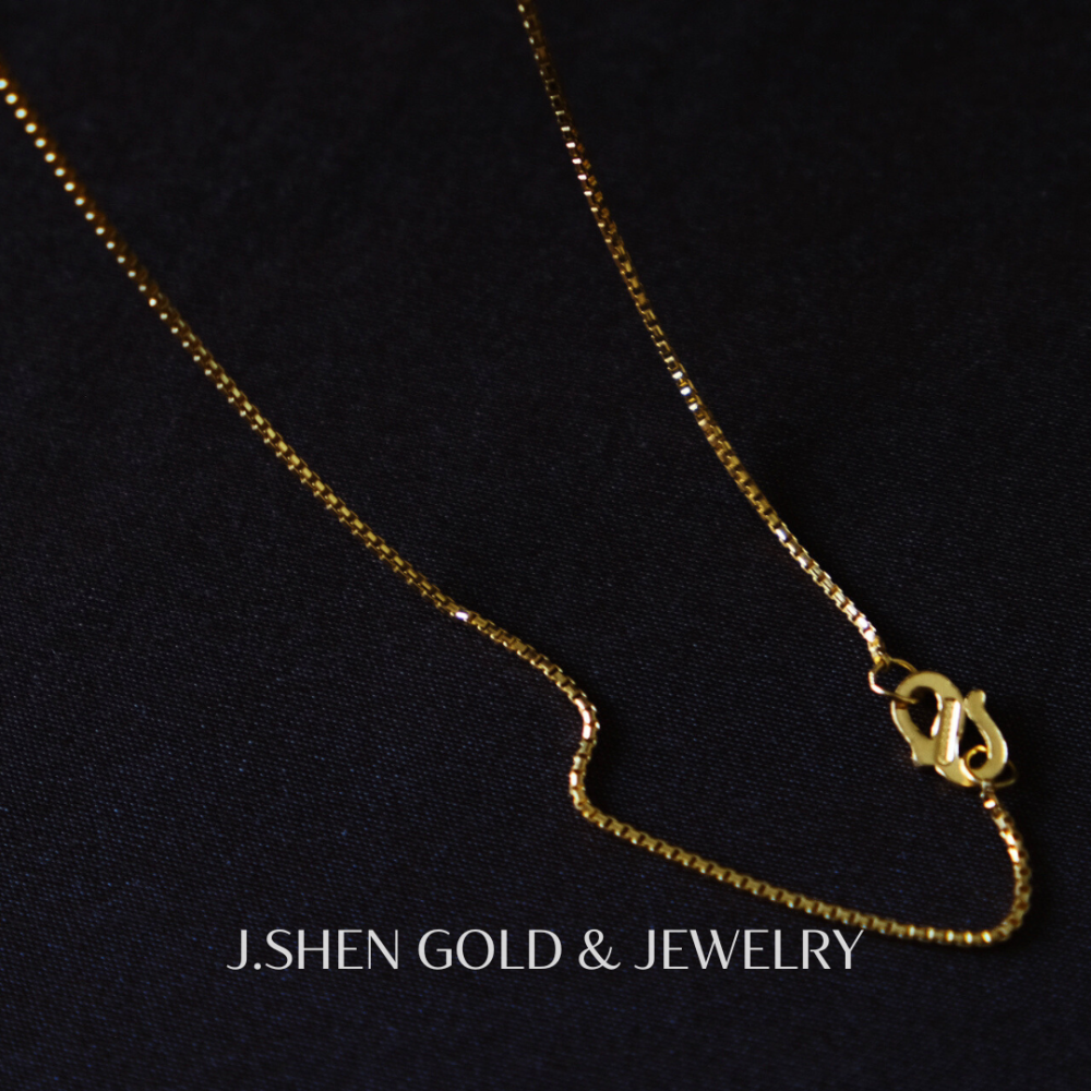 【Venice】細版黃金威尼斯項鍊 黃金金飾 黃金項鍊 黃金飾品 禮物-細節圖4