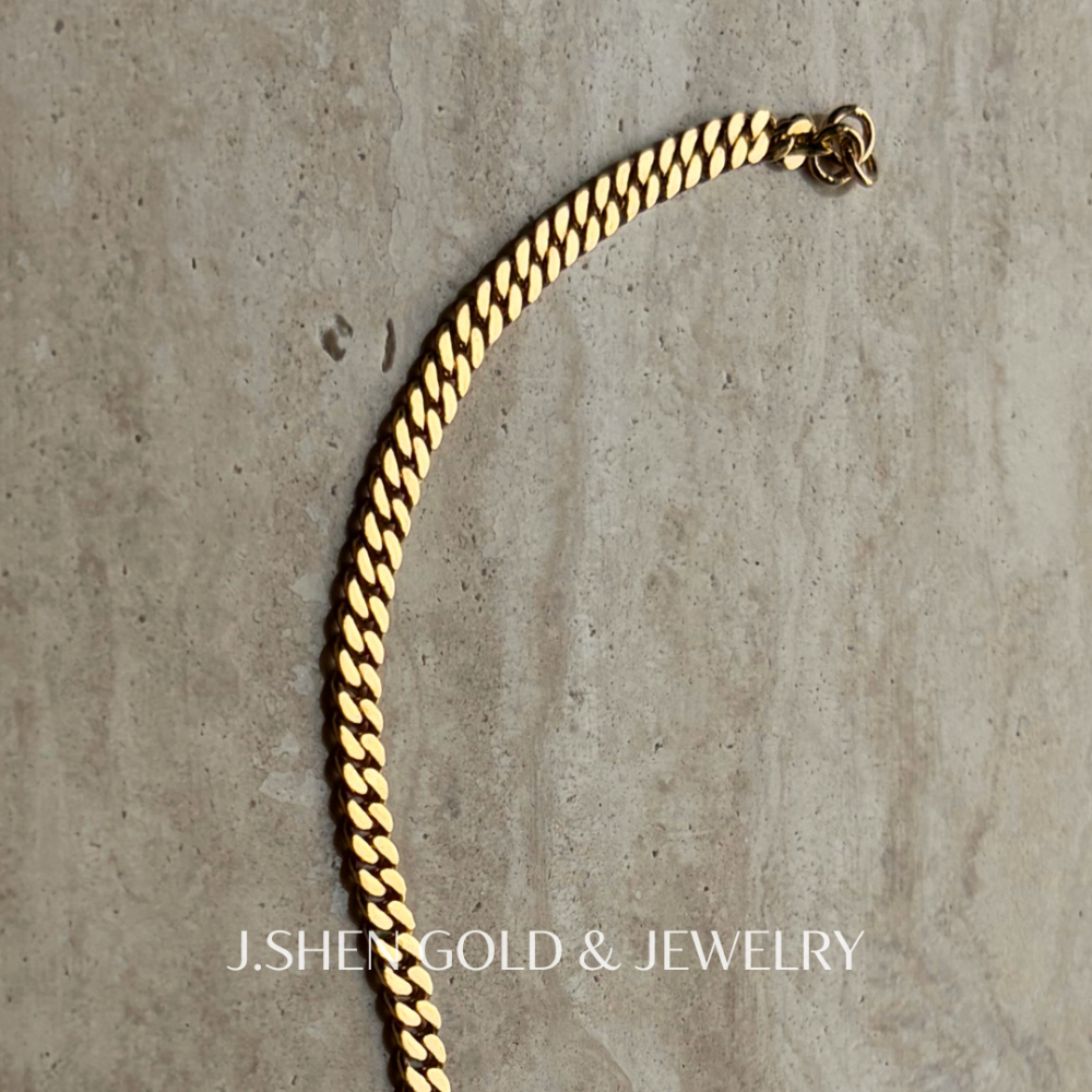 Cuban Link手工單善古巴手鍊【4mm匠作款】 黃金金飾 黃金手鍊 黃金飾品 禮物-細節圖6