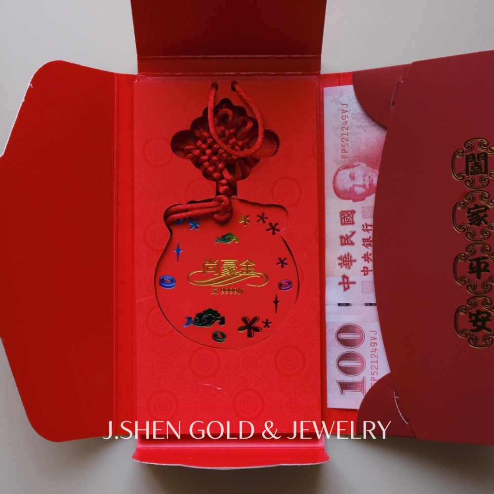 白沙屯媽祖紅包【闔家平安】黃金紅包 純金紅包 純金金飾 黃金飾品 禮物-細節圖5