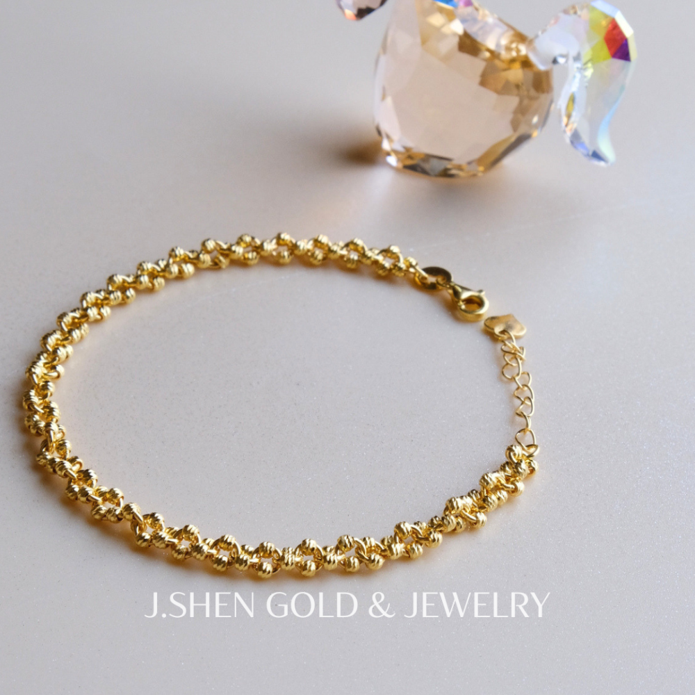 Éclat 爆閃爍星手鍊 黃金手鍊 純金金飾 黃金飾品 禮物-細節圖3