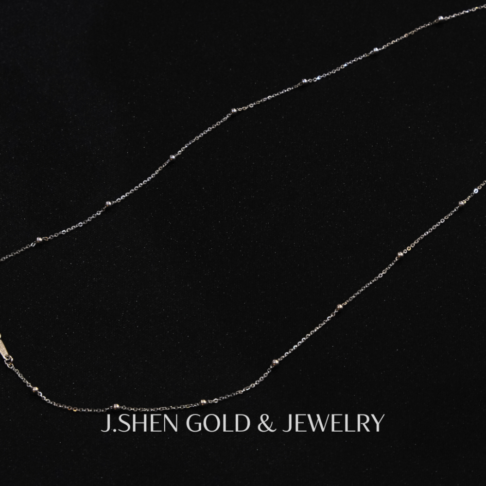Perlée 白金點點項鍊 白金項鍊 PT950 白金飾品 禮物-細節圖2