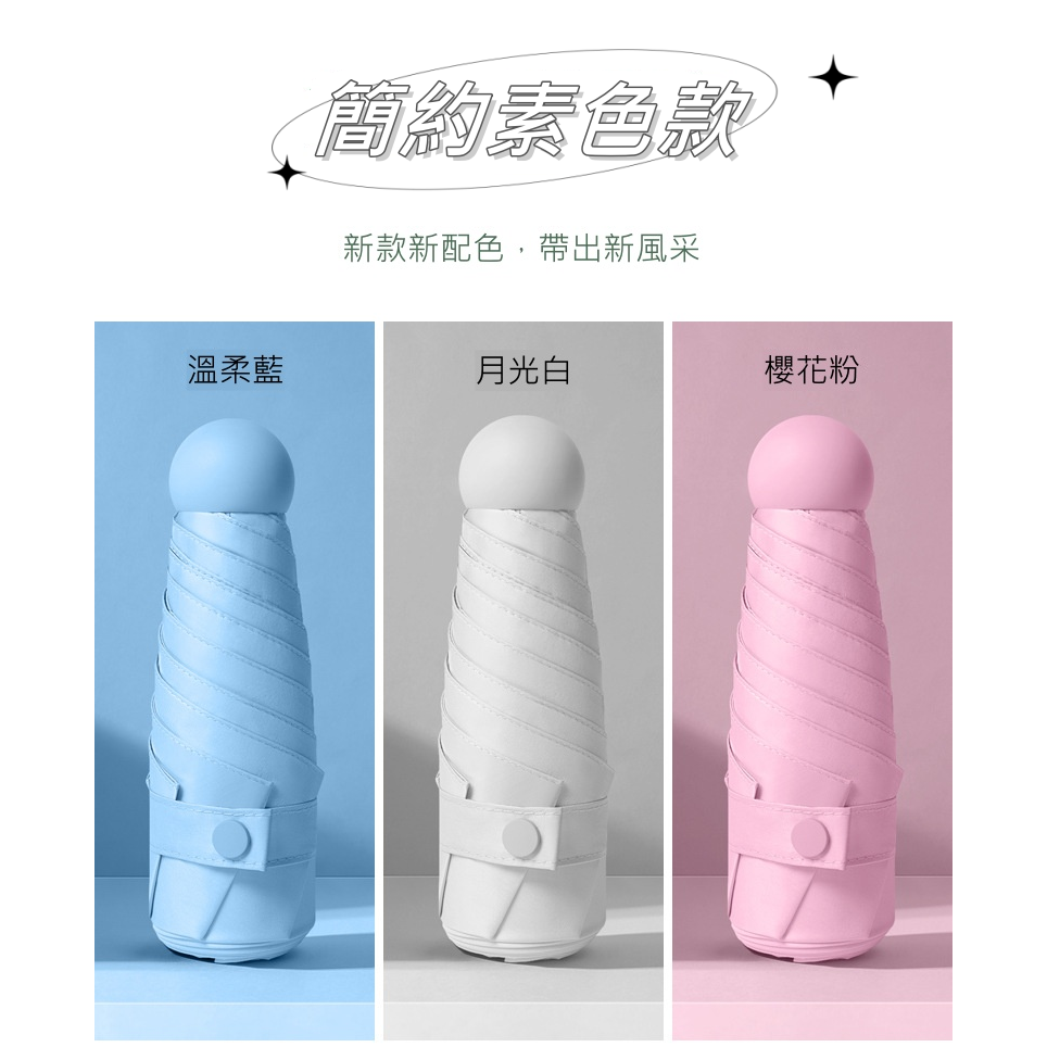 雨傘 陽傘  膠囊晴雨兩用傘 遮陽傘  傘 遮陽傘-細節圖2
