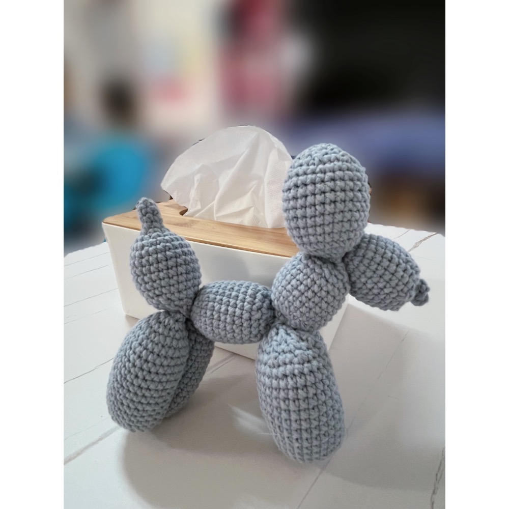 手工編織 氣球狗 禮物 裝飾 交換禮物 聖誕禮物 編織娃娃-細節圖3