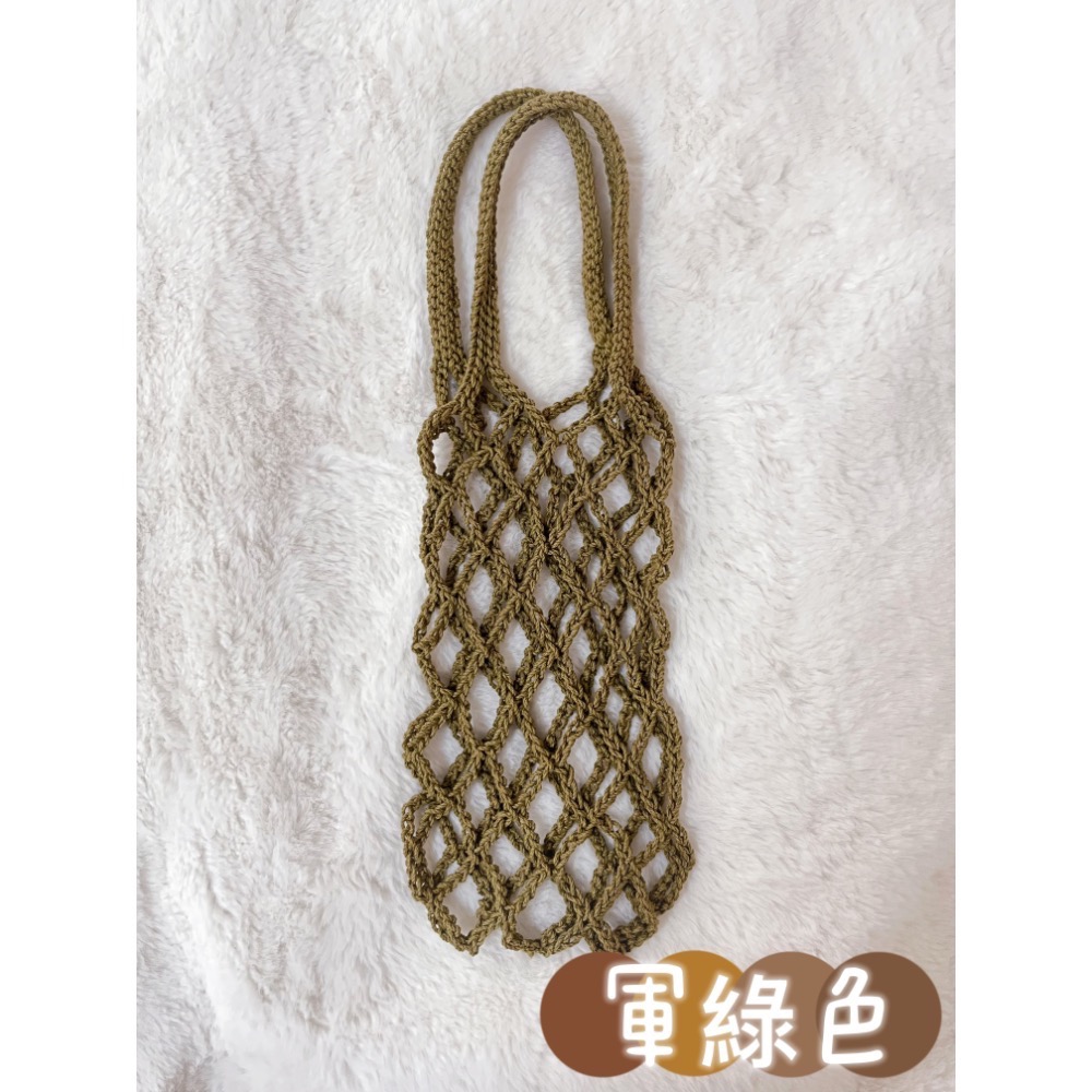 手作 飲料提袋 貓貓收納袋 編織 提袋 提網 飲料袋 環保 環保袋 手提包 小廢包-規格圖7