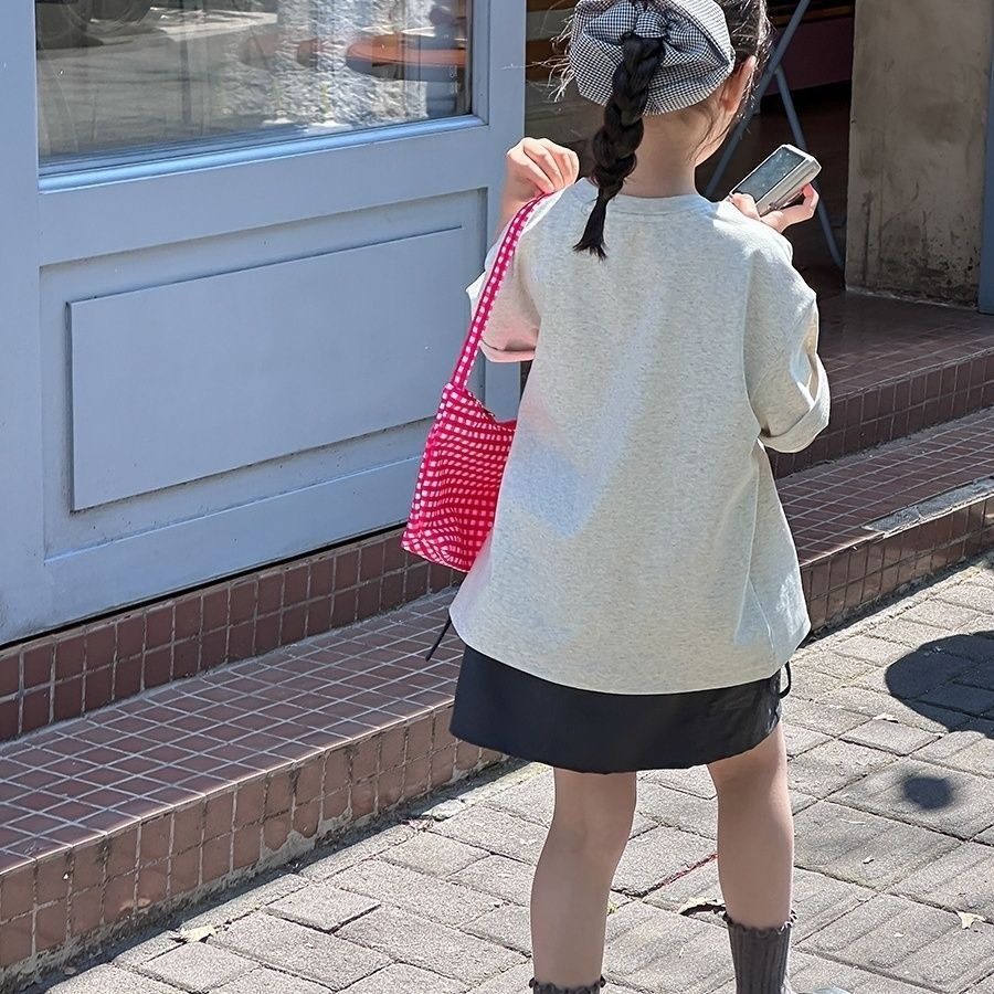 蝴蝶結元素帥氣工裝感套裝-細節圖5