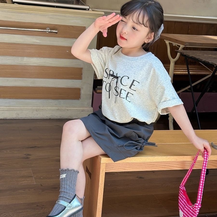 蝴蝶結元素帥氣工裝感套裝-規格圖5