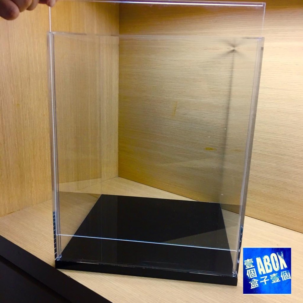 【ABOX在台自產自銷】高透光壓克力 公仔 人偶 模型 樂高 滑門展示盒(內25x25x30)-細節圖2