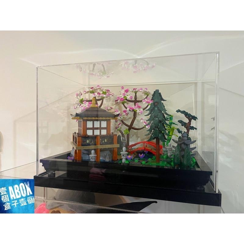 【ABOX在台自產自銷】高透光 壓克力LEGO 10315 Icons 系列 寧靜庭園 罩式 專用展示盒-細節圖2