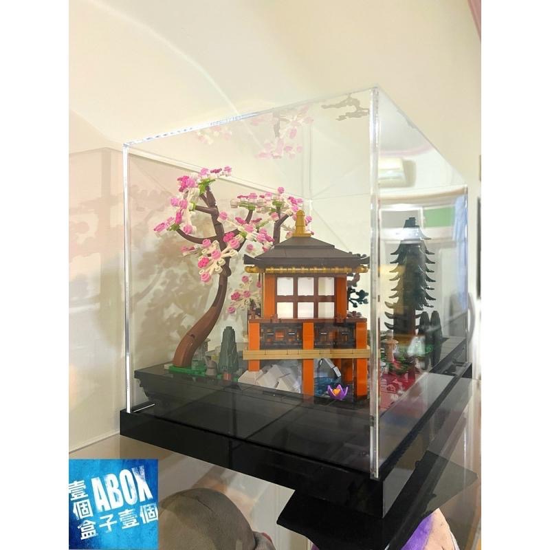 【ABOX在台自產自銷】高透光 壓克力LEGO 10315 Icons 系列 寧靜庭園 罩式 專用展示盒-細節圖3