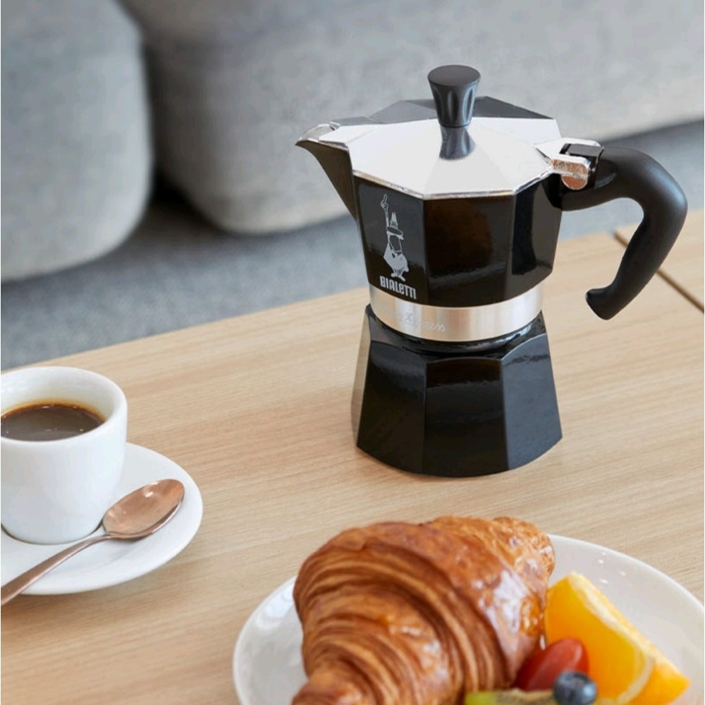 義大利 Bialetti 比樂蒂 摩卡壺  黑色 六杯 Moka  express-細節圖3