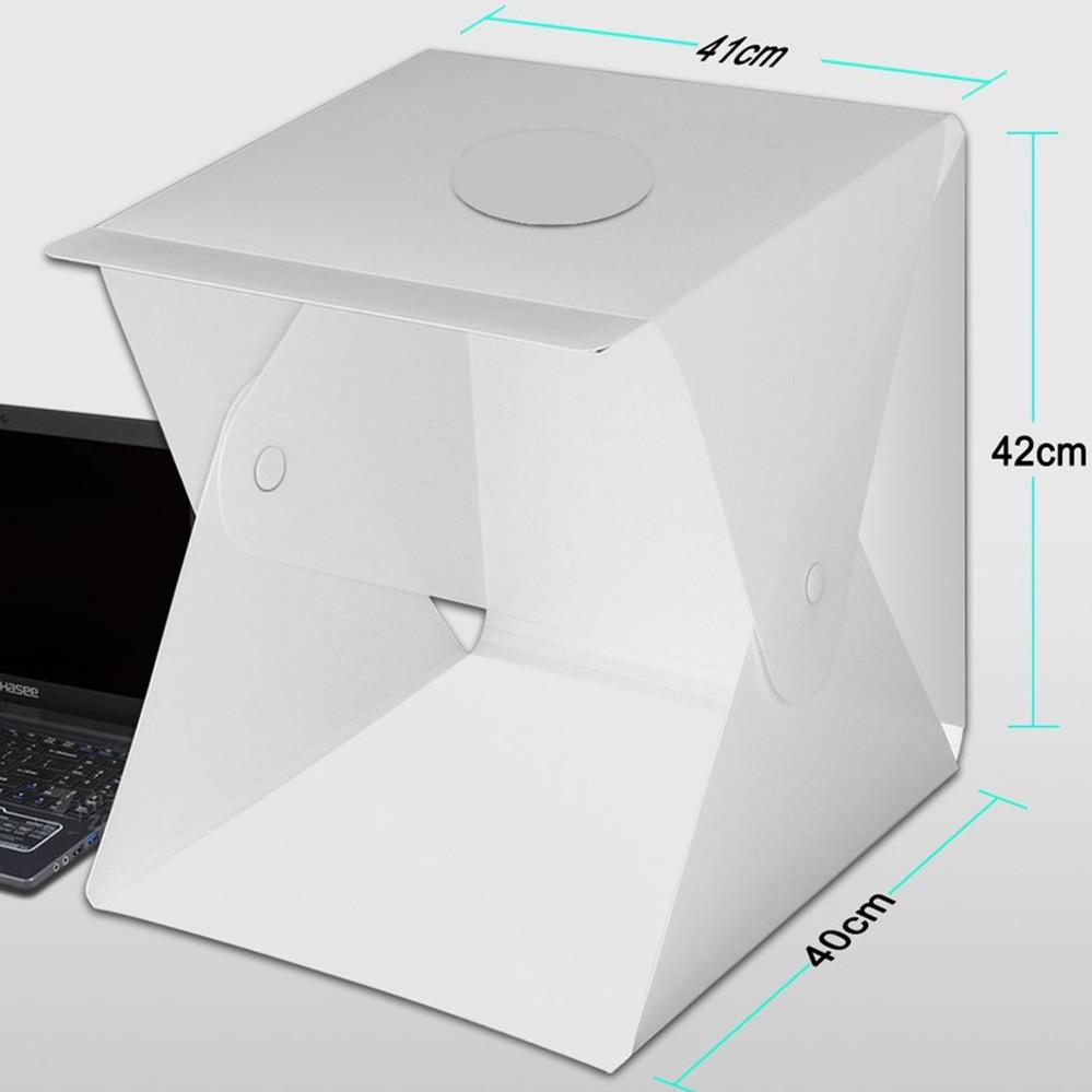 送手提收納袋+數據線 40*40*40cm 多功能2條LED攝影棚-細節圖2