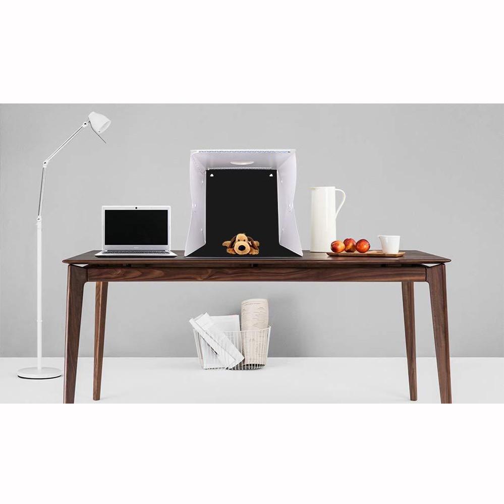 送手提收納袋+數據線 40*40*40cm 多功能2條LED攝影棚-細節圖5