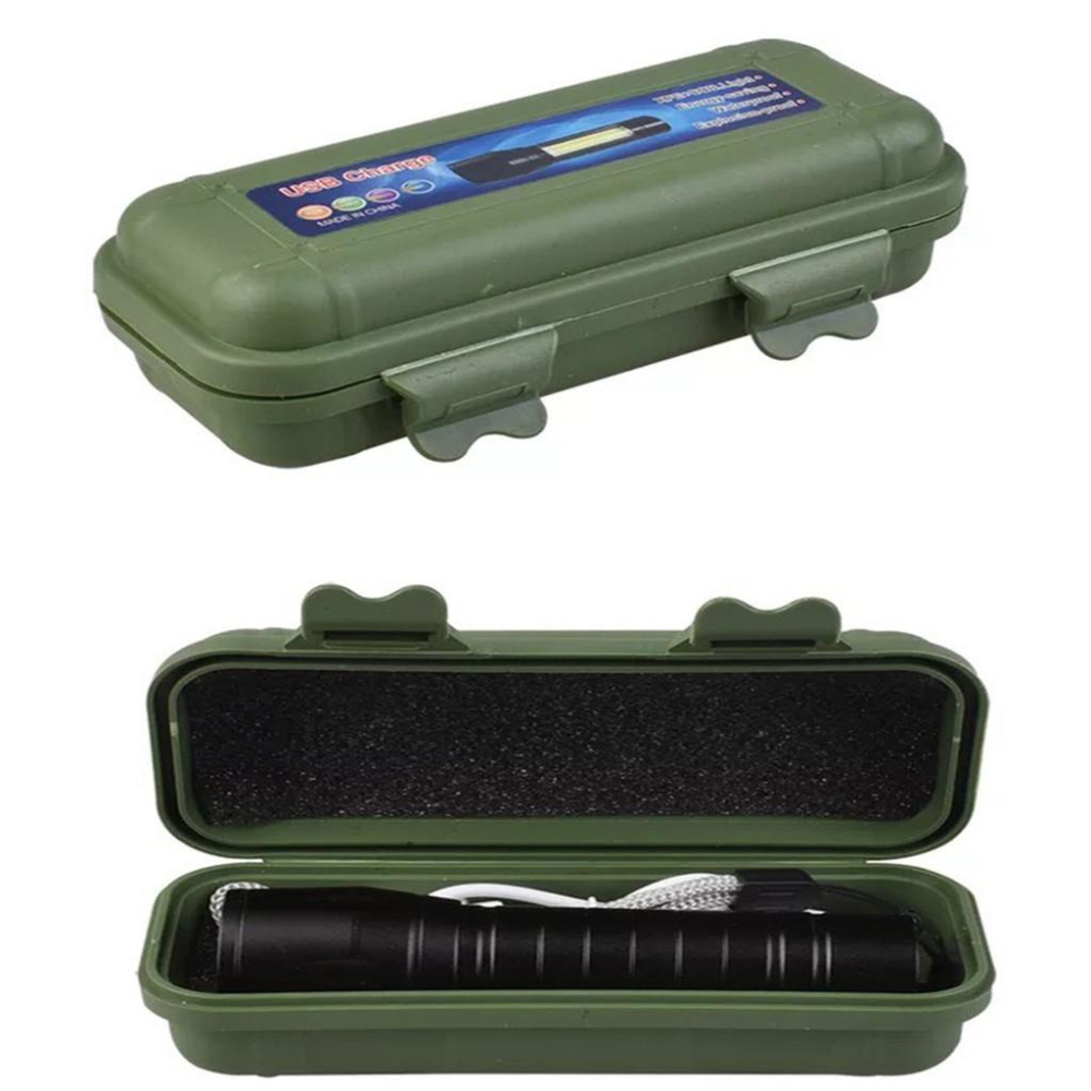 『開立發票』限時特價99元 迷你伸縮變焦LED鋁合金手電筒 帶測燈強光手電筒 USB快速充電-細節圖8