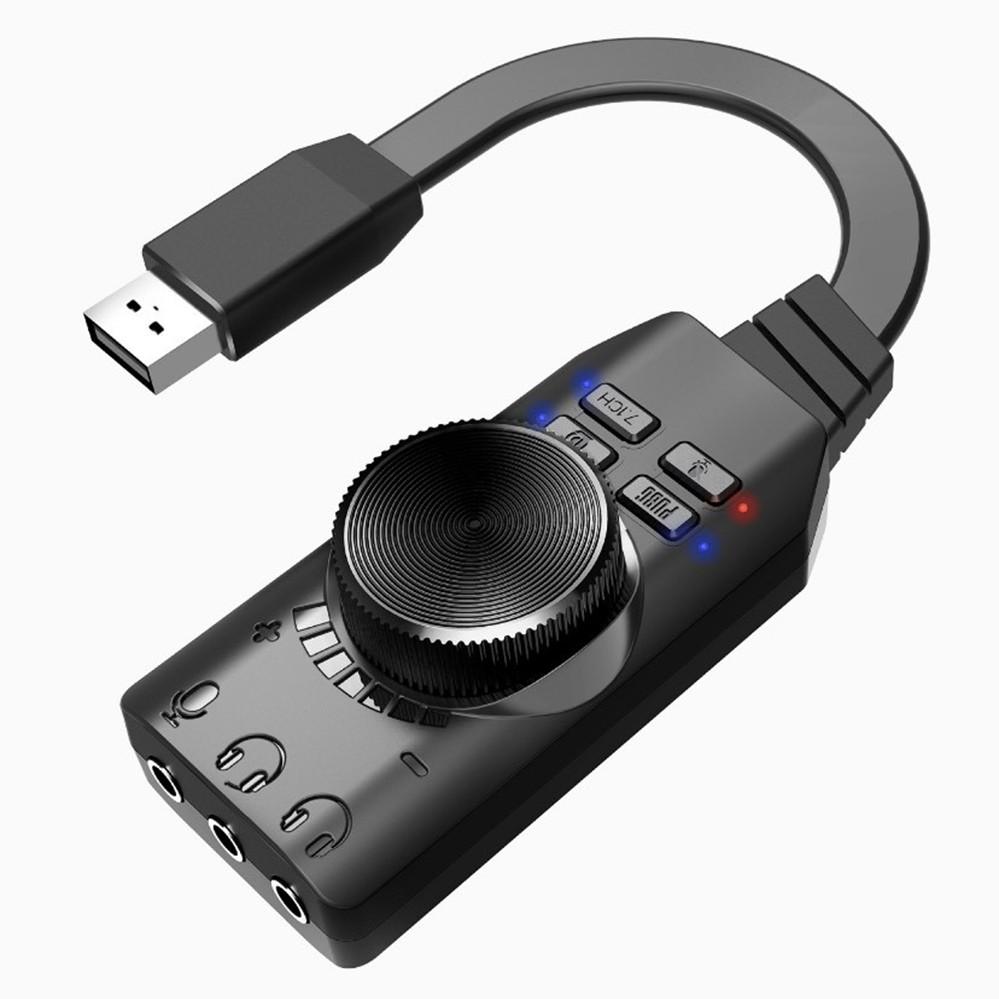 2代 7.1虛擬聲道 3.5M耳機變成7.1聲道環繞立體聲 USB外置電腦遊戲音效卡 即插即用 手機音效卡-細節圖7