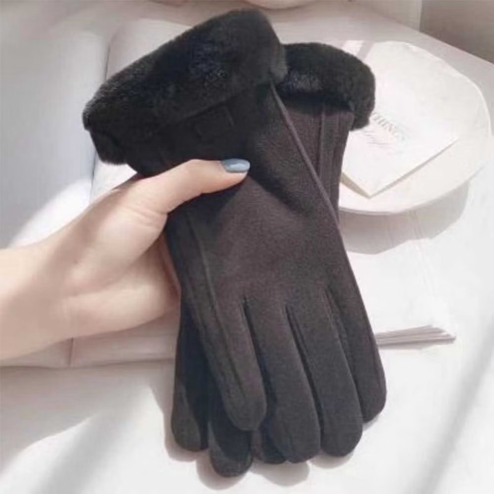 德絨保暖手套 觸屏手套 冬天手套 女用手套 時尚手套 秋冬手套 騎車手套 防寒手套 女生手套 機車手套-規格圖9
