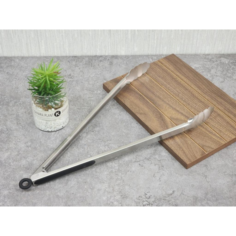 <<威格森家居>> 多功能食物夾 燒烤夾 烹飪夾 烤肉夾 (黑色)-細節圖2