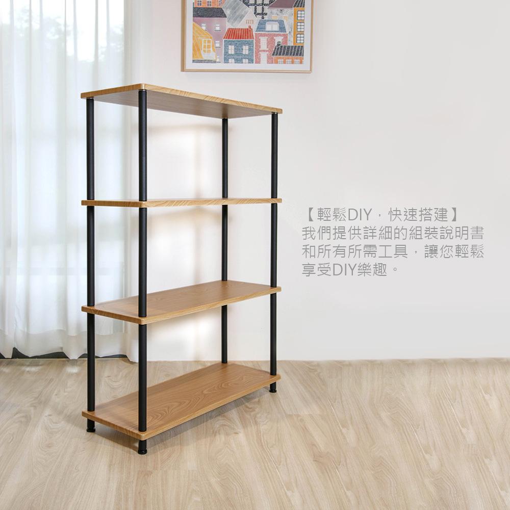 四層工業風多功能鐵架組 置物架 鞋架 置物櫃 工業風層架-細節圖4