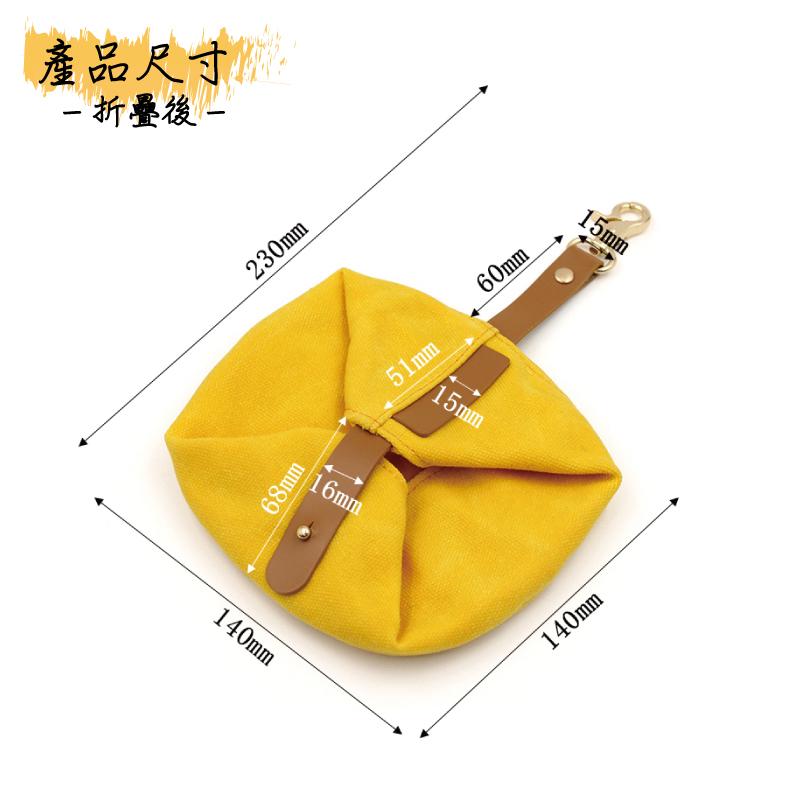 <威格森家居>寵物 戶外食物碗 可折疊 方便攜帶 寵物旅行外出食物碗 帆布材質 寵物碗 旅行露營可折疊貓狗寵物飯盆-細節圖3