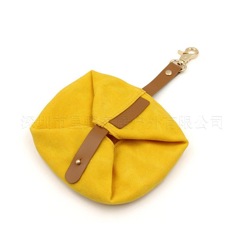 <威格森家居>寵物 戶外食物碗 可折疊 方便攜帶 寵物旅行外出食物碗 帆布材質 寵物碗 旅行露營可折疊貓狗寵物飯盆-細節圖9