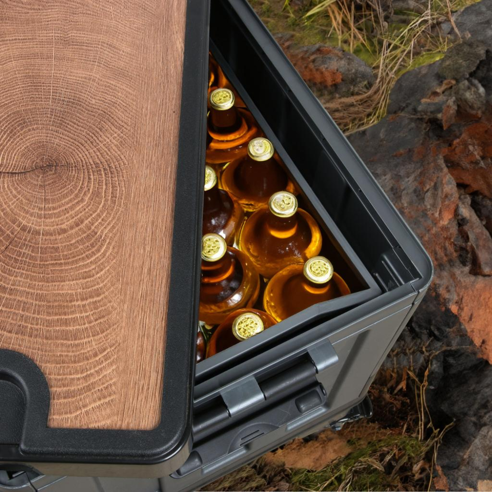 <<威格森家居>>軍風露營摺疊收納箱/多功能收納箱/露營收納箱/露營小桌子/耐重收納箱/露營箱/整理箱/裝備箱/儲物箱-細節圖5