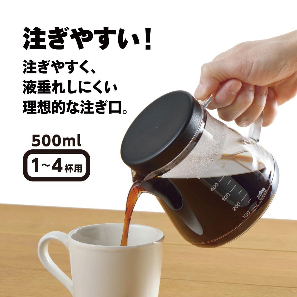 <威格森家居> 日本 COFIL 咖啡量杯500 ml  刻度杯 公道杯 日本量杯 水壺 咖啡壺-細節圖9