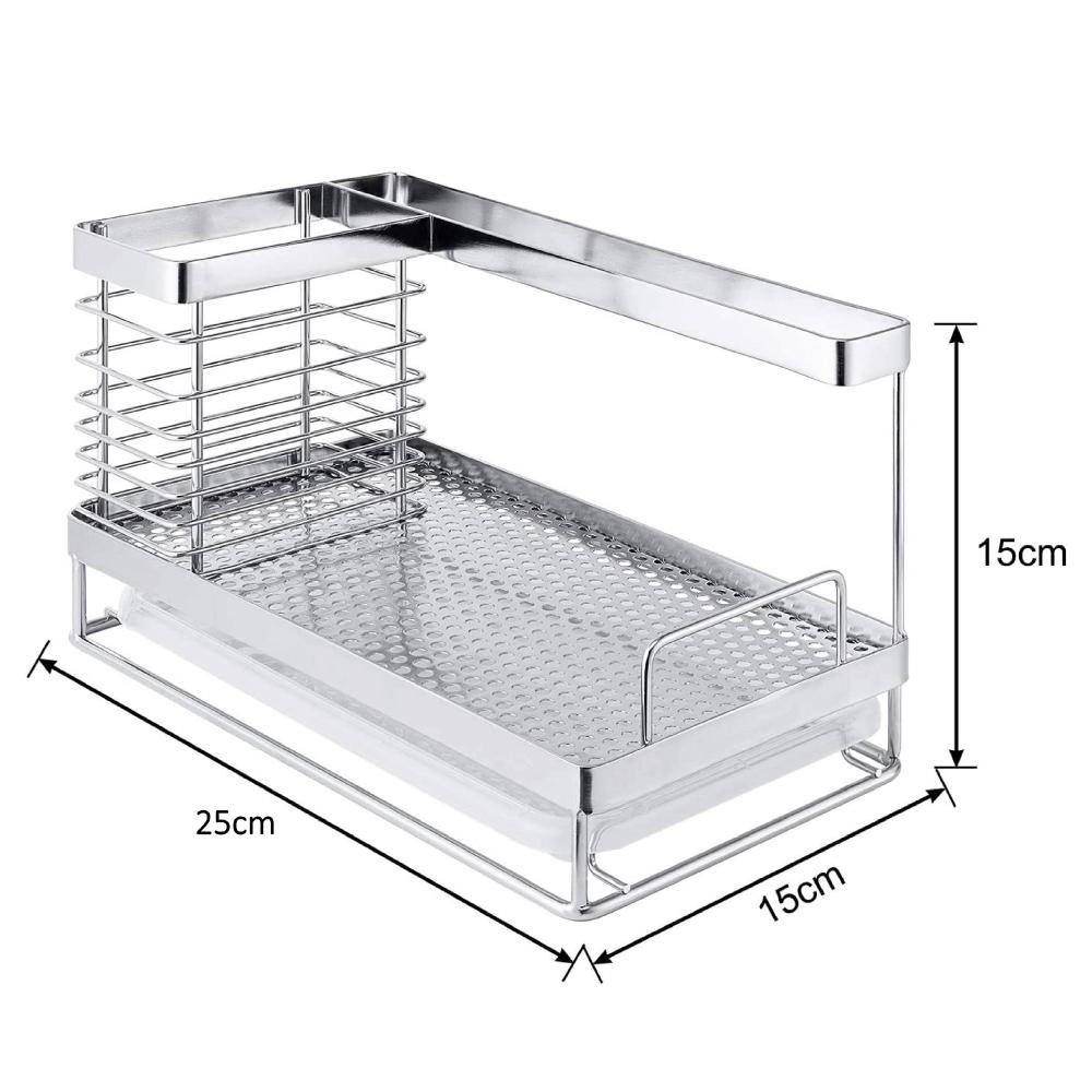 <威格森家居> 18/8 不銹鋼 304 耐用 抗銹 瀝水架 流理台瀝水架 水槽 置物架-細節圖2