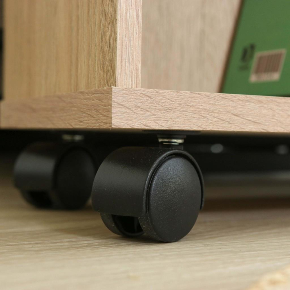 威格森家居 日式簡約隙縫櫃 行動書櫃 行動置物櫃 層架 移動櫃(附輪可推拉邊櫃)-細節圖4