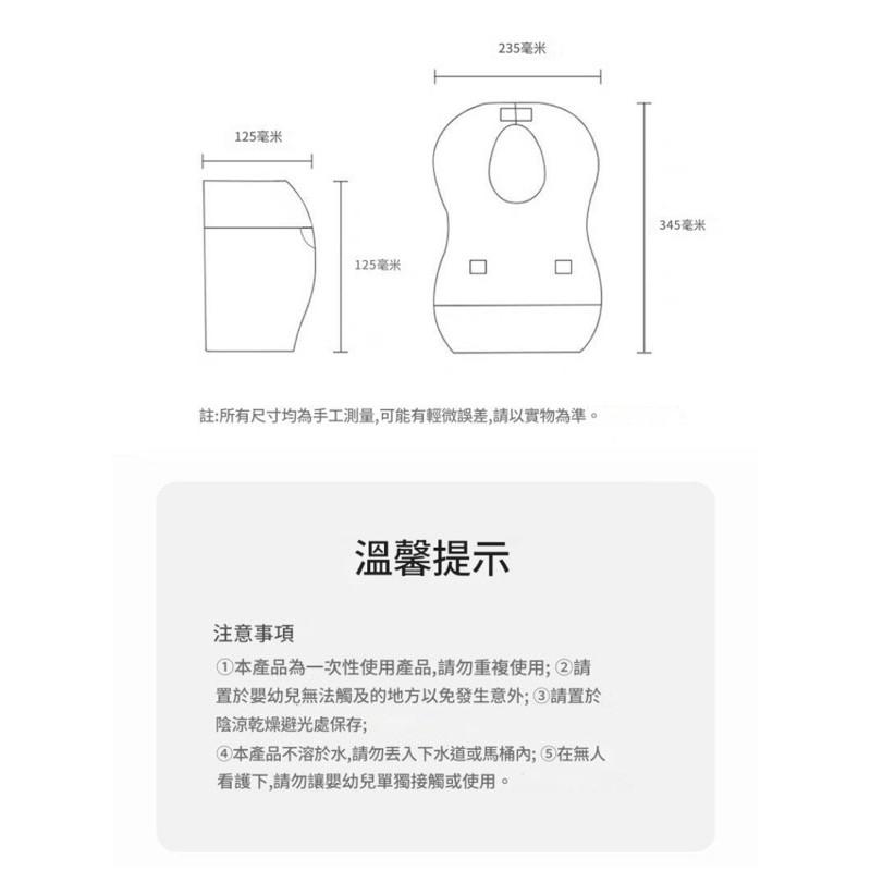 台灣出貨🌟BB&C🌟 一次性嬰幼兒寶寶口水巾 免洗防水吸水飯兜 圍嘴圍兜 替換性-細節圖4