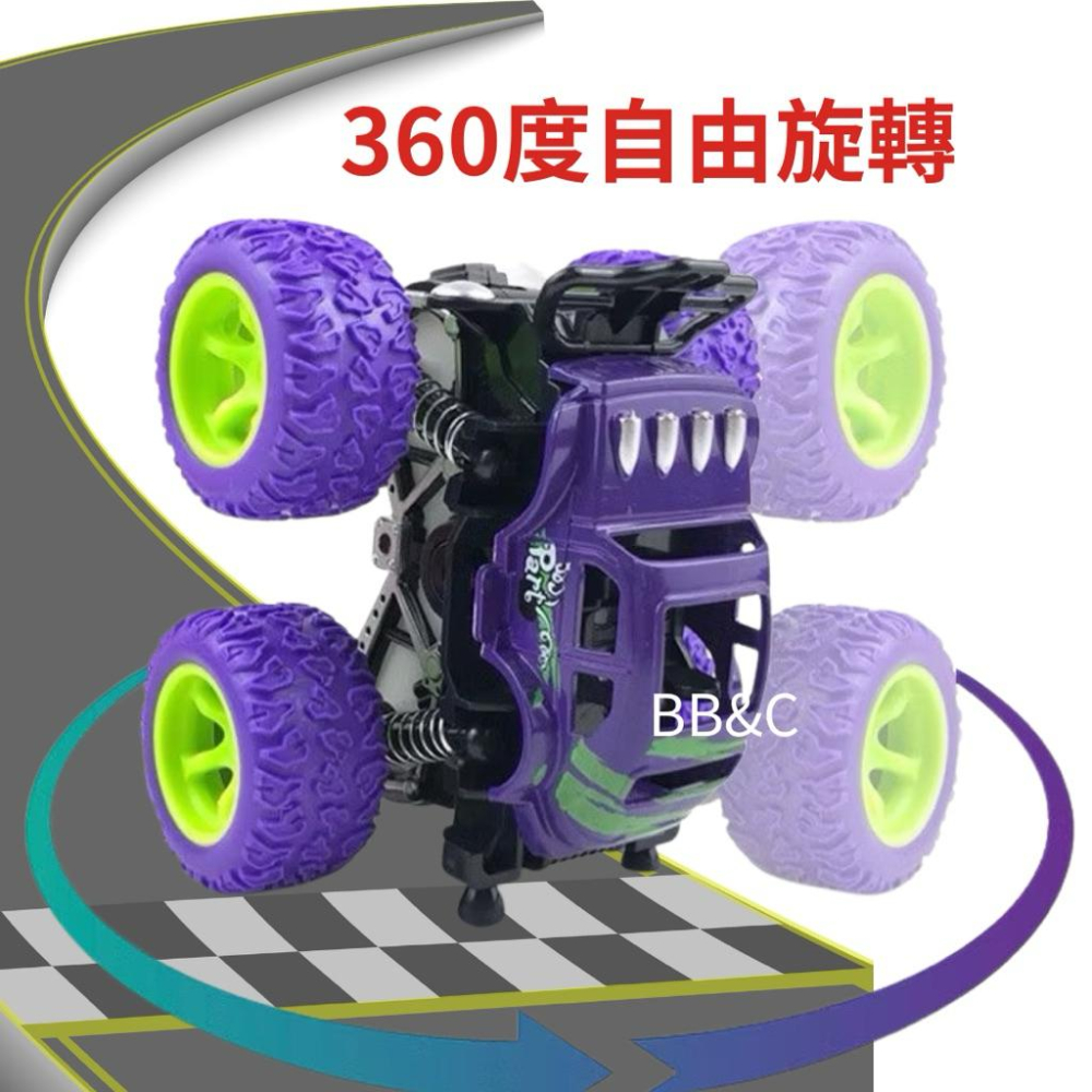 【台灣出貨】BB&C 兒童迴力車 四驅雙向慣性越野車 耐撞耐摔 玩具車/小朋友 交朋友 送禮最佳首選-細節圖3