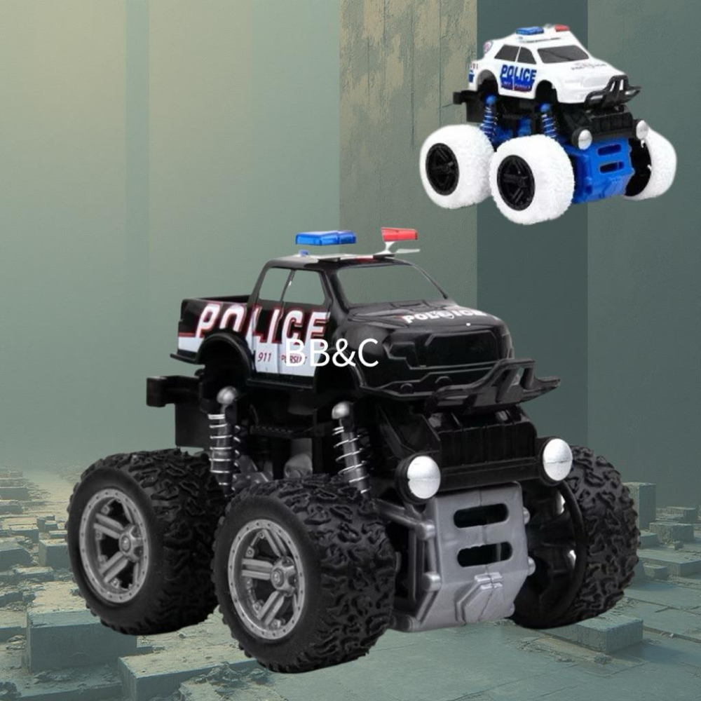 【台灣出貨】BB&C 兒童迴力車 四驅雙向慣性越野車 耐撞耐摔 玩具車/小朋友 交朋友 送禮最佳首選-細節圖4