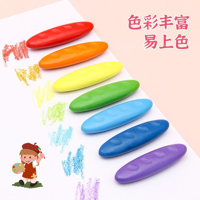 兒童塑料不髒手蠟筆12/24/36色筒裝可水洗美術繪畫油畫蠟筆-細節圖6