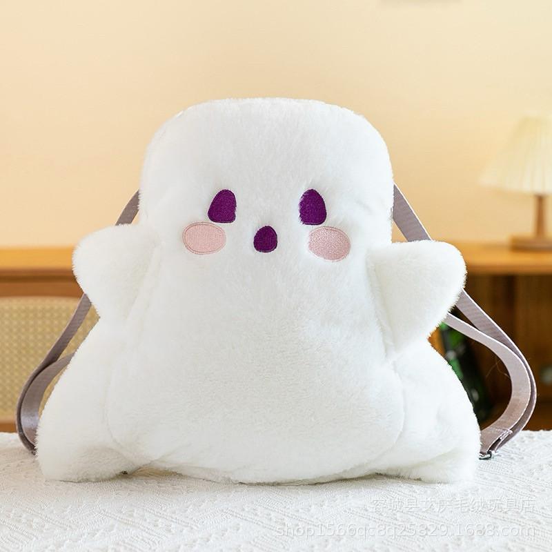 【台灣現貨】萬聖節👻搞怪幽靈包 後背 側背隨意背 背帶長度能自行調整 可愛兒童背包 大人小孩皆可背-細節圖8