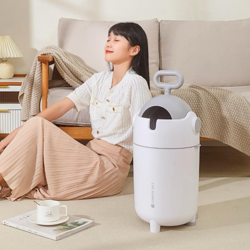 【台灣出貨】BB&C嬰兒尿布垃圾桶 防臭 靜音模式 大容量空間 幼兒嬰兒育兒神器-細節圖6