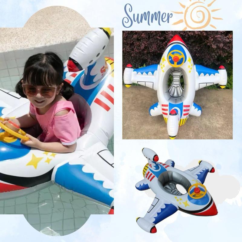 【台灣出貨】【BB&C】現貨 兒童造型泳圈 造型泳圈 夏天玩具 卡通泳圈 坐式泳圈 飛機泳圈 兒童泳圈 嬰兒泳圈-細節圖8