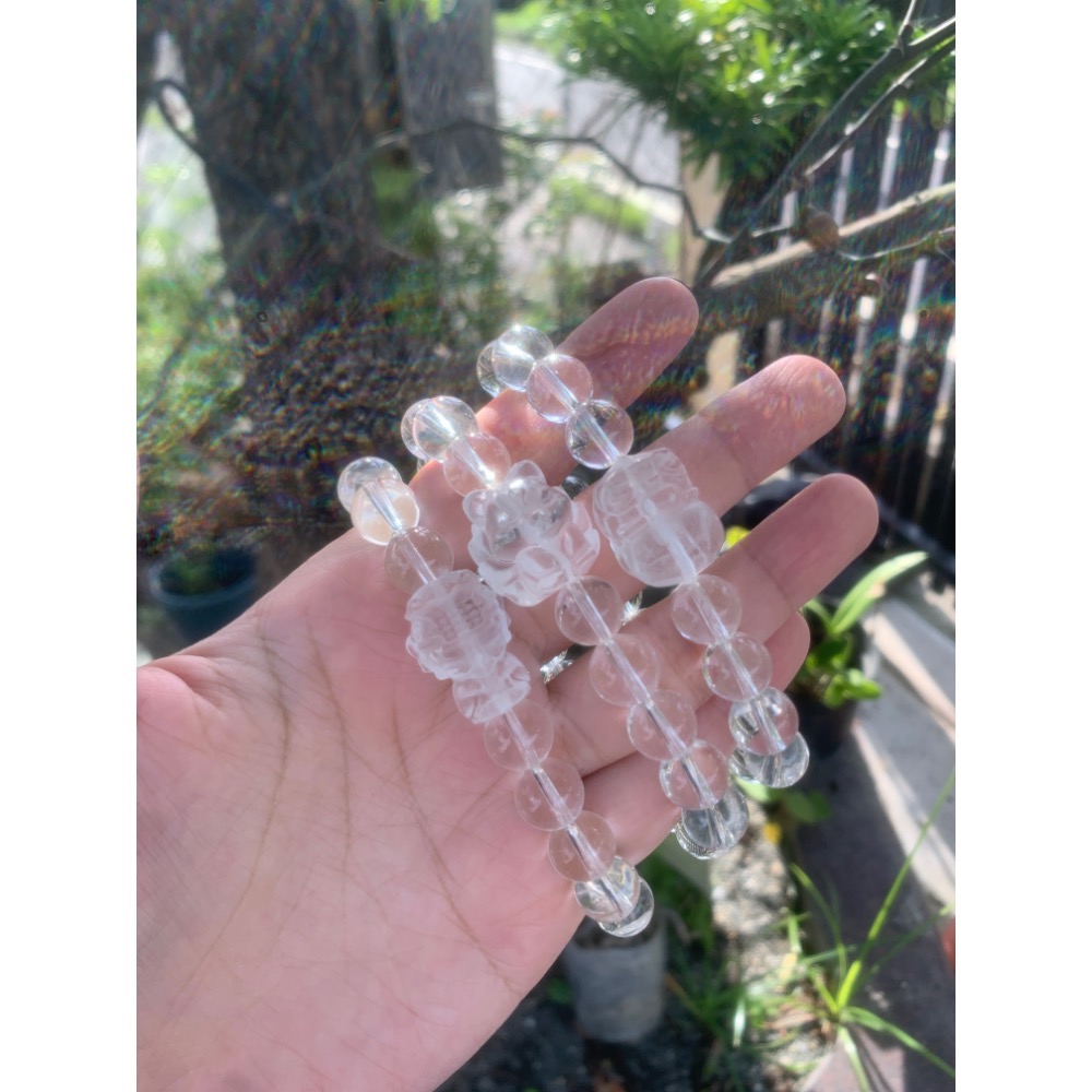 808 白水晶 媽祖 九尾 貔貅-細節圖2