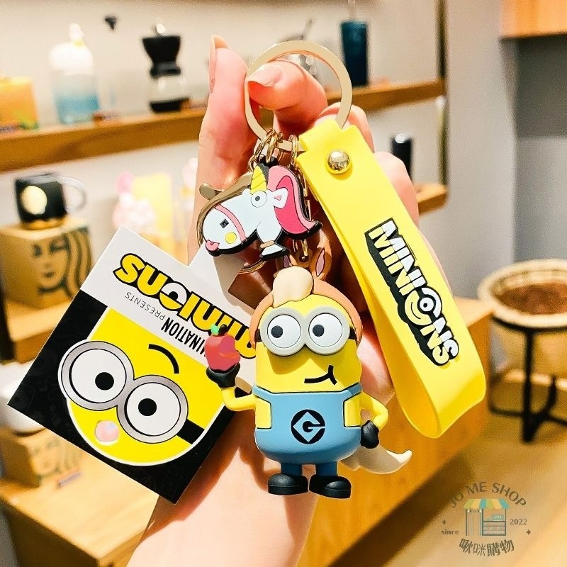 現貨 禮物 🍌正版授權卡通 小小兵 MINIONS 生肖 小黃人 鑰匙扣 神偷奶爸 公仔 汽車鑰匙鏈圈 禮品 鑰匙圈-規格圖9