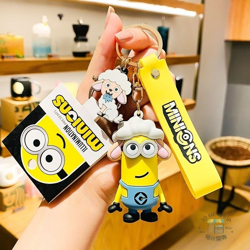 現貨 禮物 🍌正版授權卡通 小小兵 MINIONS 生肖 小黃人 鑰匙扣 神偷奶爸 公仔 汽車鑰匙鏈圈 禮品 鑰匙圈-規格圖9