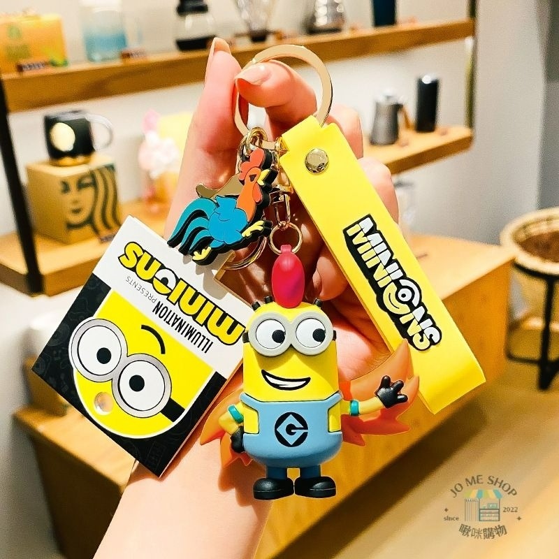 現貨 禮物 🍌正版授權卡通 小小兵 MINIONS 生肖 小黃人 鑰匙扣 神偷奶爸 公仔 汽車鑰匙鏈圈 禮品 鑰匙圈-規格圖9