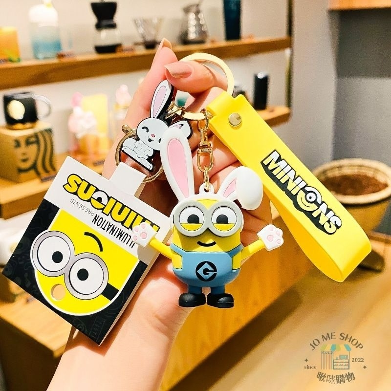 現貨 禮物 🍌正版授權卡通 小小兵 MINIONS 生肖 小黃人 鑰匙扣 神偷奶爸 公仔 汽車鑰匙鏈圈 禮品 鑰匙圈-規格圖9
