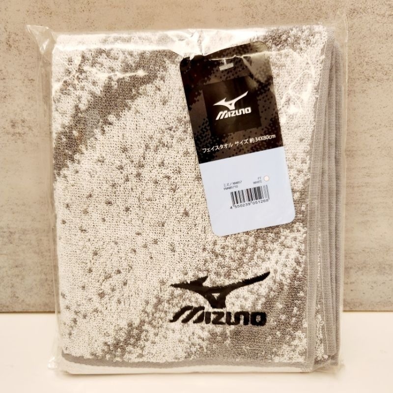 日本 日版 Mizuno 美津濃 運動毛巾 純棉 毛巾 加長 綁腰上 吸汗 掛脖子15x120cm 34x100cm-規格圖11