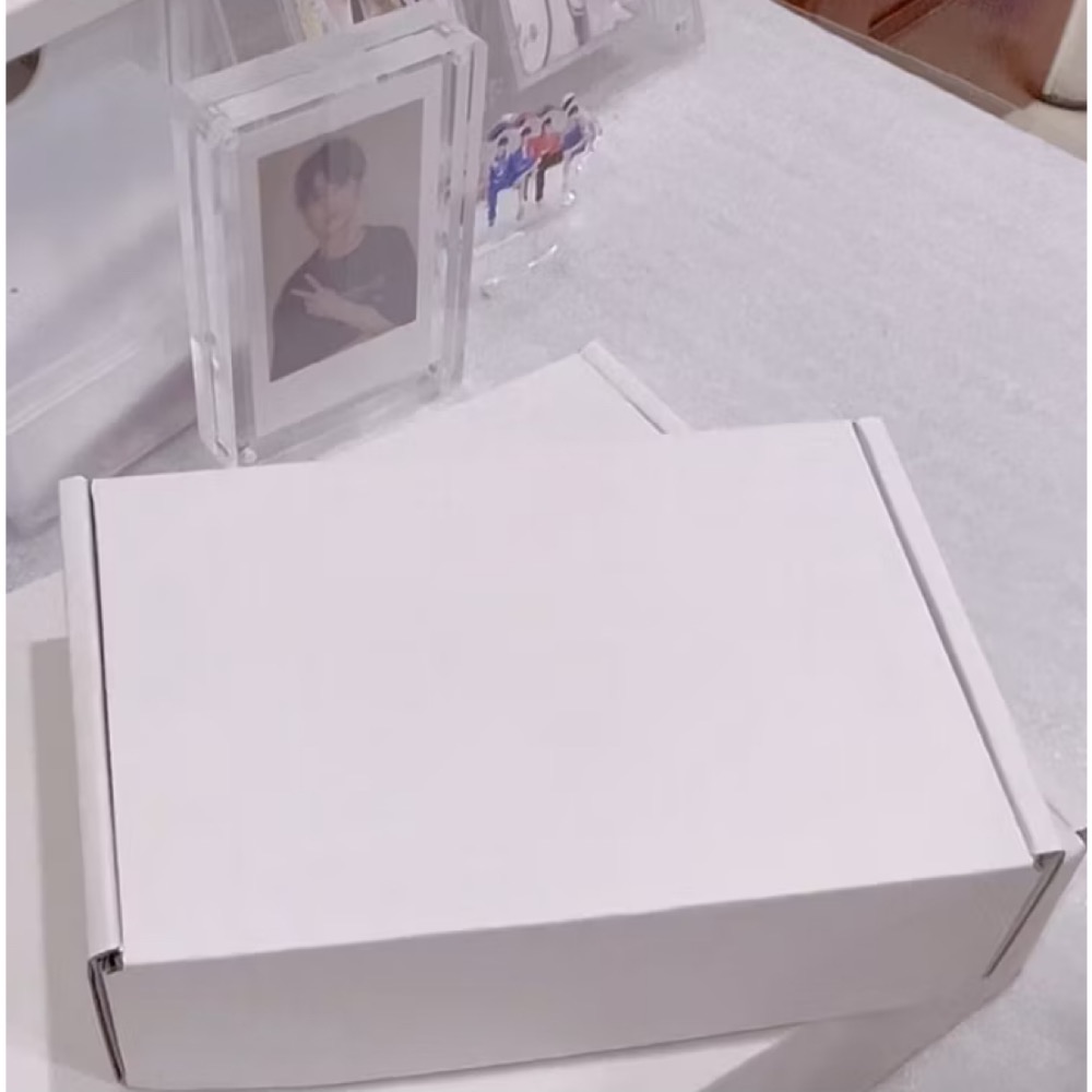 🔥麻薯的小賣場🔥出卡必備🤩—3層瓦楞紙 超厚白色飛機盒 快遞盒 寄件盒 包裝郵政服裝通用快遞牛皮紙小紙箱-規格圖1