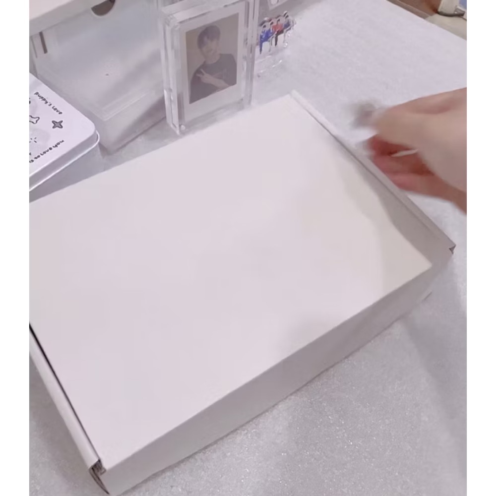 🔥麻薯的小賣場🔥出卡必備🤩—3層瓦楞紙 超厚白色飛機盒 快遞盒 寄件盒 包裝郵政服裝通用快遞牛皮紙小紙箱-規格圖1