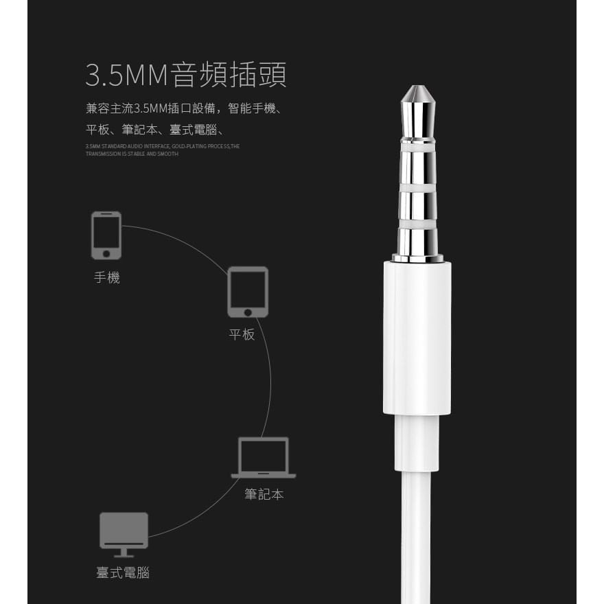 HANG 立體聲音樂耳機3.5mm 入耳式 通話耳機-細節圖3